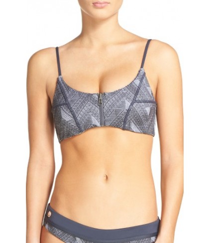 Maaji Jacquard Funky Bikini Top - Grey