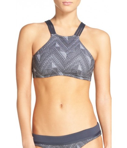 Maaji Jacquard Lofty Reversible Bikini Top  - Grey