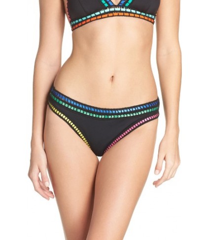 La Blanca Threading Along Bikini Bottoms - Black