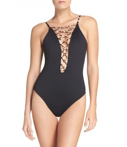 La Blanca Wild Safari One-Piece Swimsuit - Black