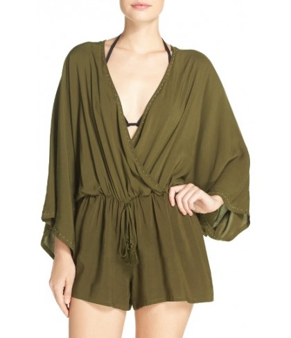 Vince Camuto Cover-Up Romper/Small - Green