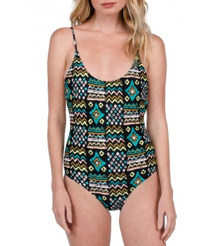 Volcom Instinct Print One-Piece Swimsuit  - Black