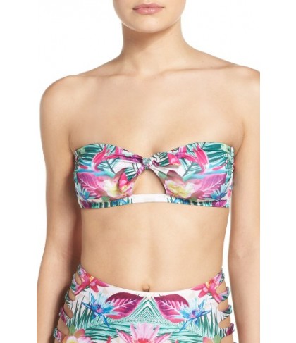 Isabella Rose Hot Tropics Bandeau Bikini Top - Pink