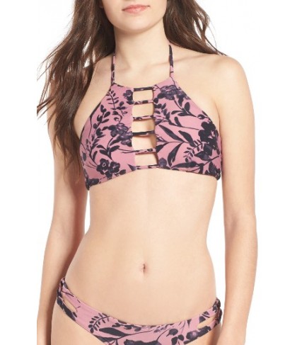 O'Neill Luna Strappy Halter Bikini Top  - Purple