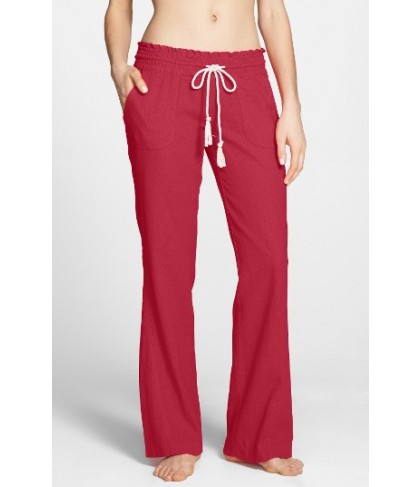 Roxy 'Oceanside' Beach Pants  - Red