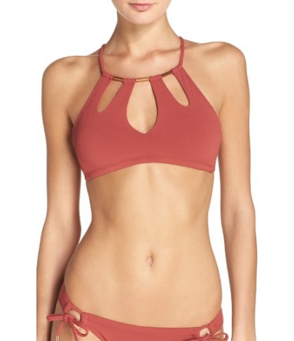 Robin Piccone Ava Bikini Top - Red