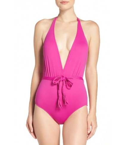 Seafolly Halter One-Piece Swimsuit  US / 1 AU - Purple