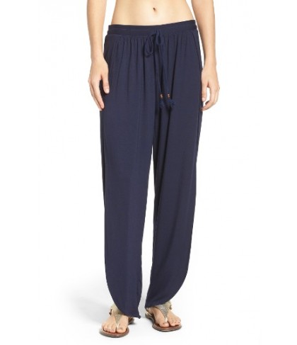 Robin Piccone Side Split Cover-Up Pants  - Blue