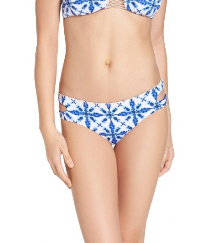 The Bikini Lab Tie Another Day Reversible Bikini Bottoms - Blue