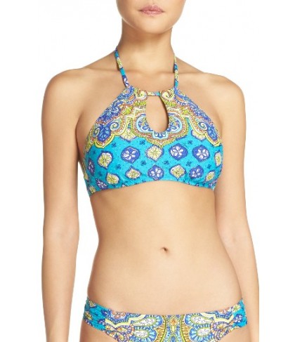 Trina Turk Corsica Bikini Top - Blue/green