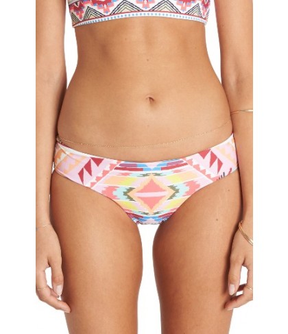 Billabong Geo Print Bikini Bottoms  - Red