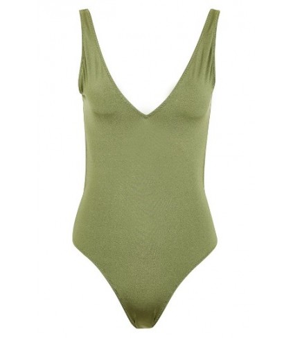 Topshop Pamela One-Piece Swimsuit  US  - Green