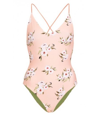 Topshop Posie Reversible One-Piece Swimsuit