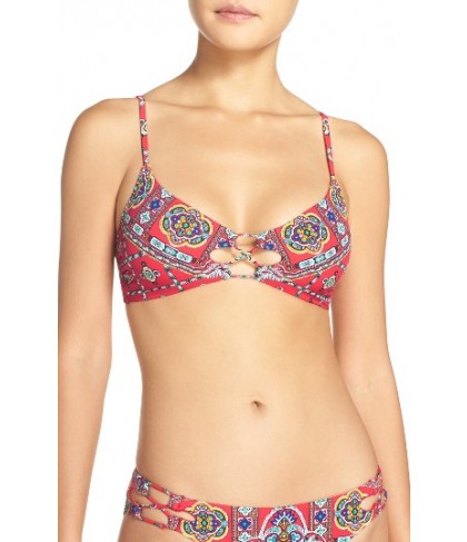 Nanette Lepore 'Pretty Tough' Bralette Bikini Top  - Red