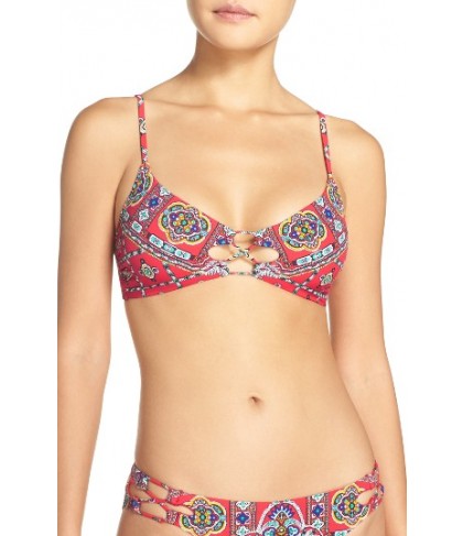 Nanette Lepore 'Pretty Tough' Bralette Bikini Top  - Red