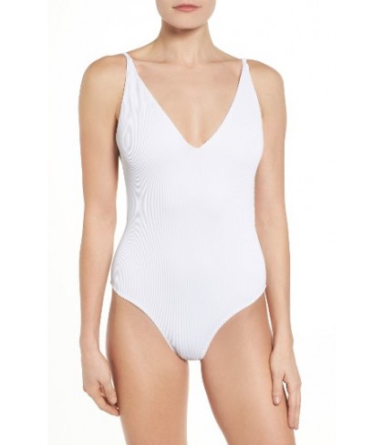 Topshop Pamela One-Piece Swimsuit  US  - White