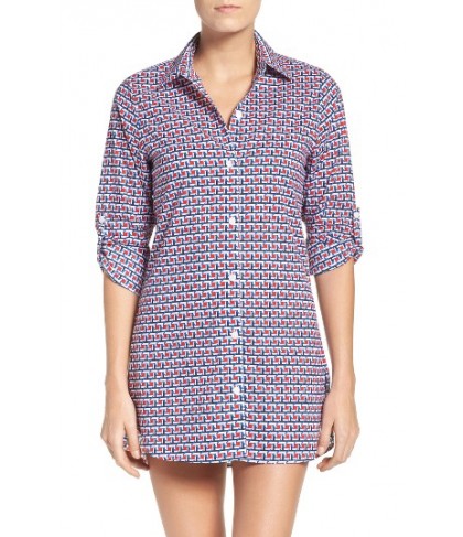 Tommy Bahama Geo-Graphy Cover-Up Shirt