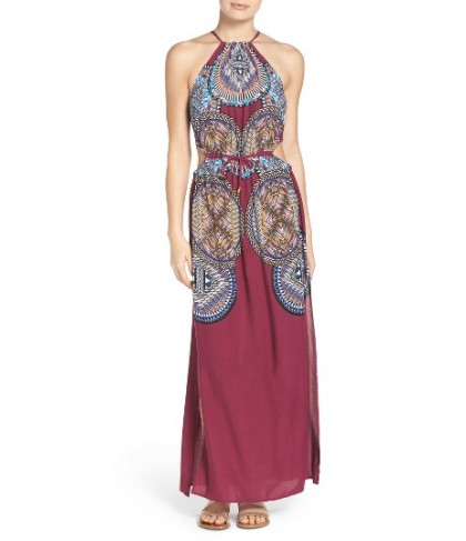 Red Carter Cover-Up Maxi Dress - Purple