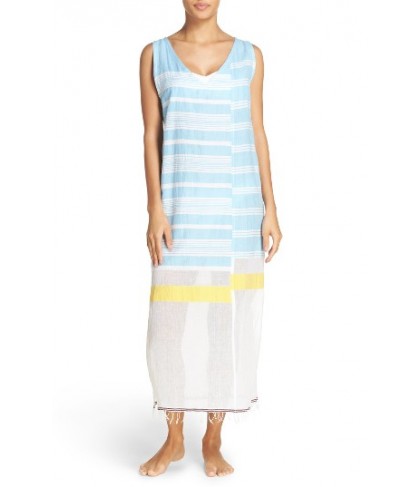 Lemlem Aziza Cover-Up Dress - Blue