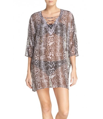 Tommy Bahama Snake Charmer Cover-Up Tunic - Brown