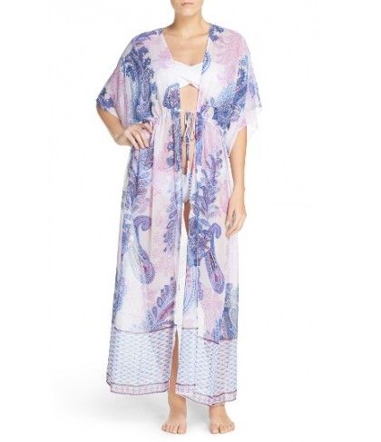 Tommy Bahama Paisley Print Cover-Up Robe - White