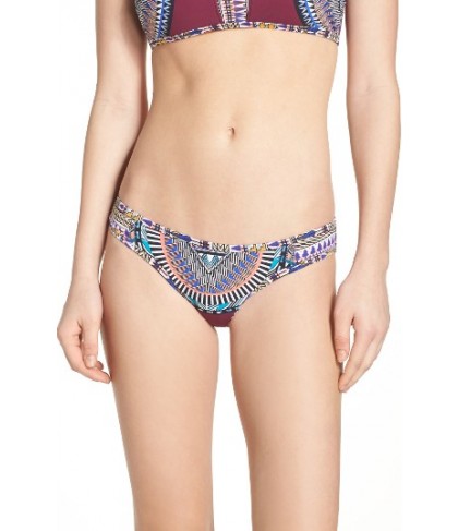 Red Carter Reversible Bikini Bottoms - Purple