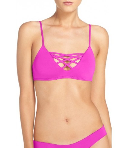  L Space Jaime Bikini Top, Size D - Pink