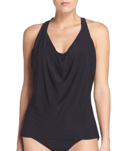 Magicsuit Behind Bars Anna Underwire Tankini Top - Black