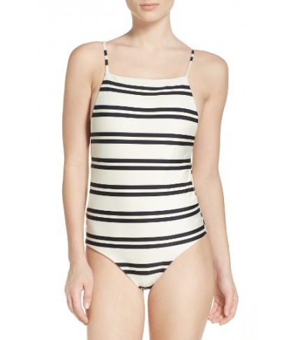 Vix Swimwear Classic Drop One-Piece Swimsuit - White