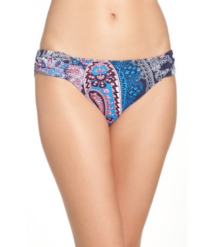 Tommy Bahama Paisley Print Bikini Bottoms - Blue