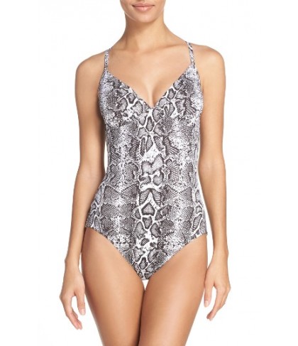 Tommy Bahama Snake Charmer One-Piece Swimsuit - Brown