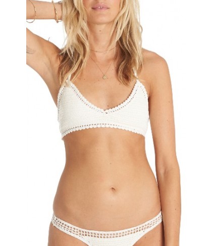 Billabong 'Hippie Hooray Tali' Crochet Bikini Top - White