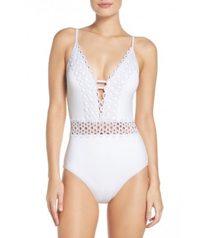Becca Siren One-Piece Swimsuit - White