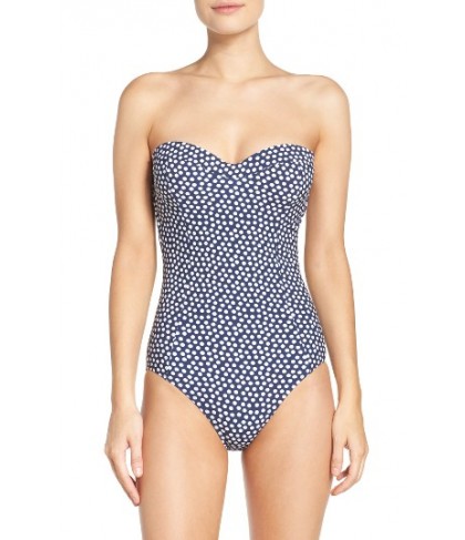 Tory Burch Underwire One-Piece Swimsuit - Blue