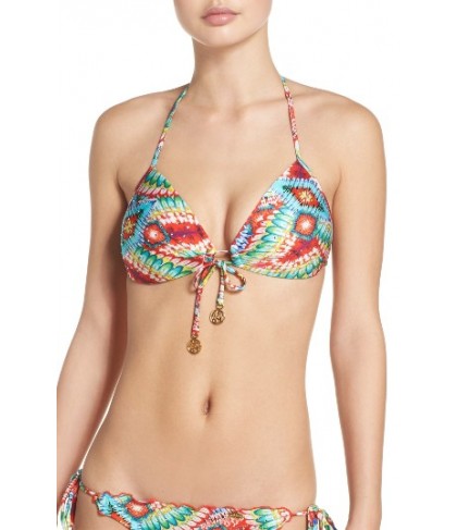 Luli Fama Crystallized Push-Up Bikini Top