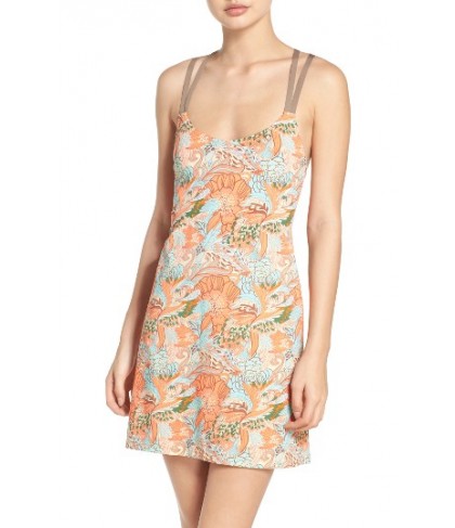 Maaji Flowery Mosaic Cover-Up Dress - Orange