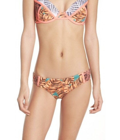 Maaji The Rolling Scones Bikini Bottoms - Coral