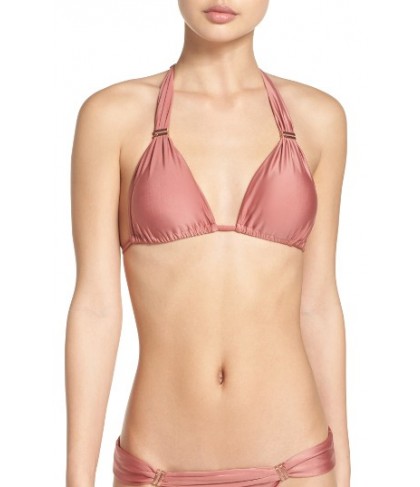  Vix Swimwear Duchesse Bia Bikini Top, Size D - Pink