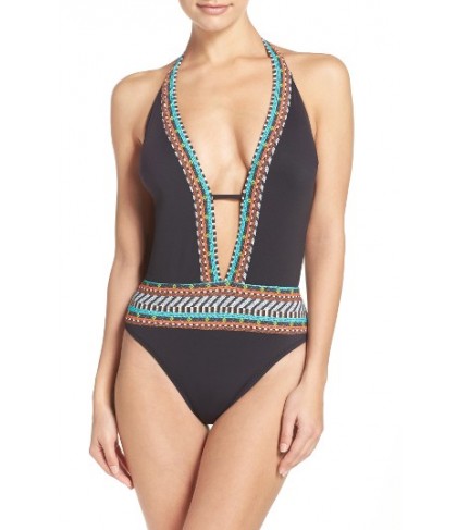 Nanette Lepore Goddess One-Piece Swimsuit - Black