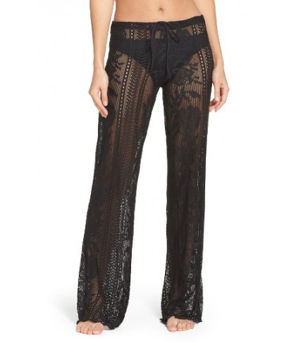 Becca Lace Cover-Up Pants - Black