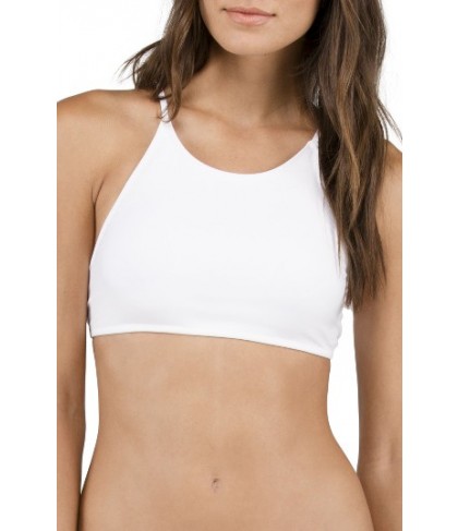 Volcom Crop Bikini Top - White