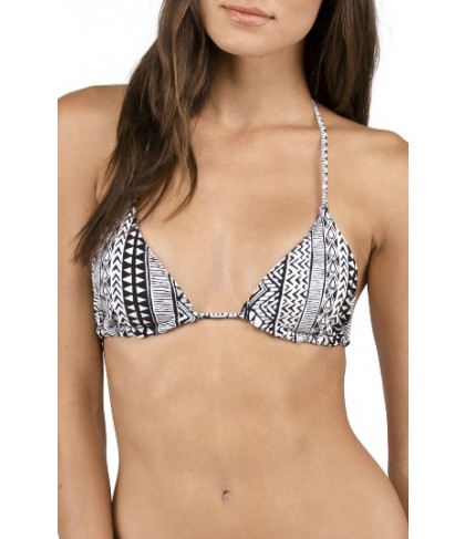 Volcom Locals Reversible Triangle Bikini Top - Black