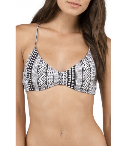 Volcom Locals Only Reversible Bikini Top - Black