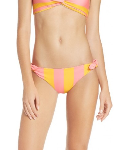 Solid & Striped Jane Side Tie Bikini Bottoms - Coral