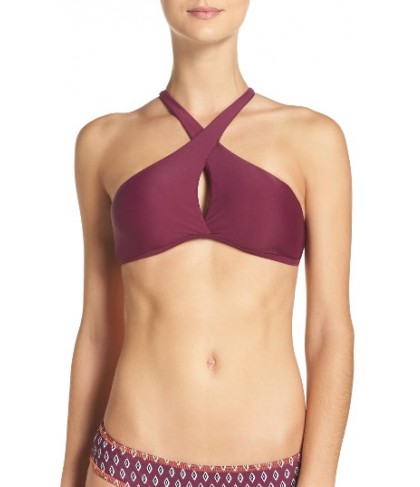 Bca Move Along Bikini Top - Burgundy