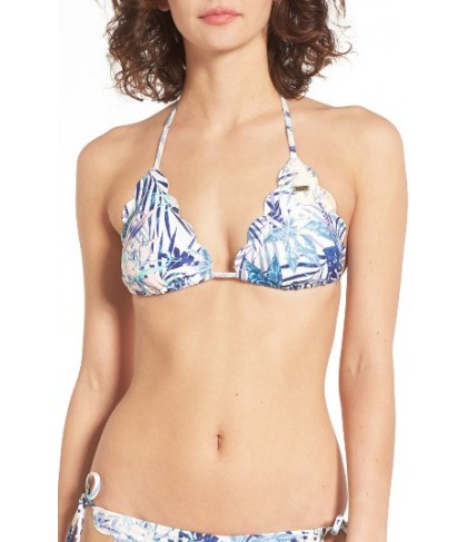 Roxy Sea Lovers Triangle Bikini Top - Blue