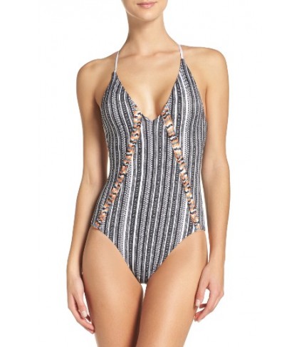 Red Carter One-Piece Swimsuit
