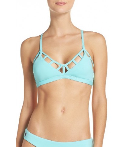 Maaji Splash Dancers Reversible Bikini Top - Blue/green