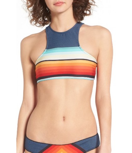 Rip Curl Surf Daze High Neck Bikini Top - Blue