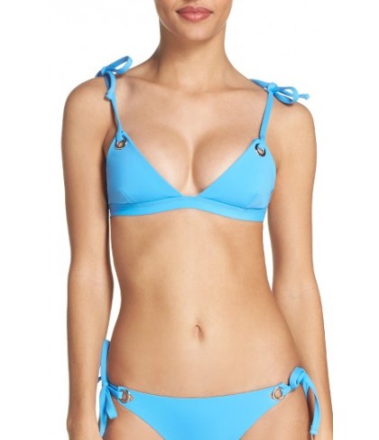 Mara Hoffman Grommet Bikini Top - Blue